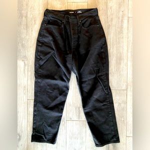 Old Navy high waist black straight cut jeans